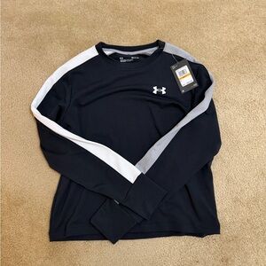 New Under Armour Black Crew Neck Shirt